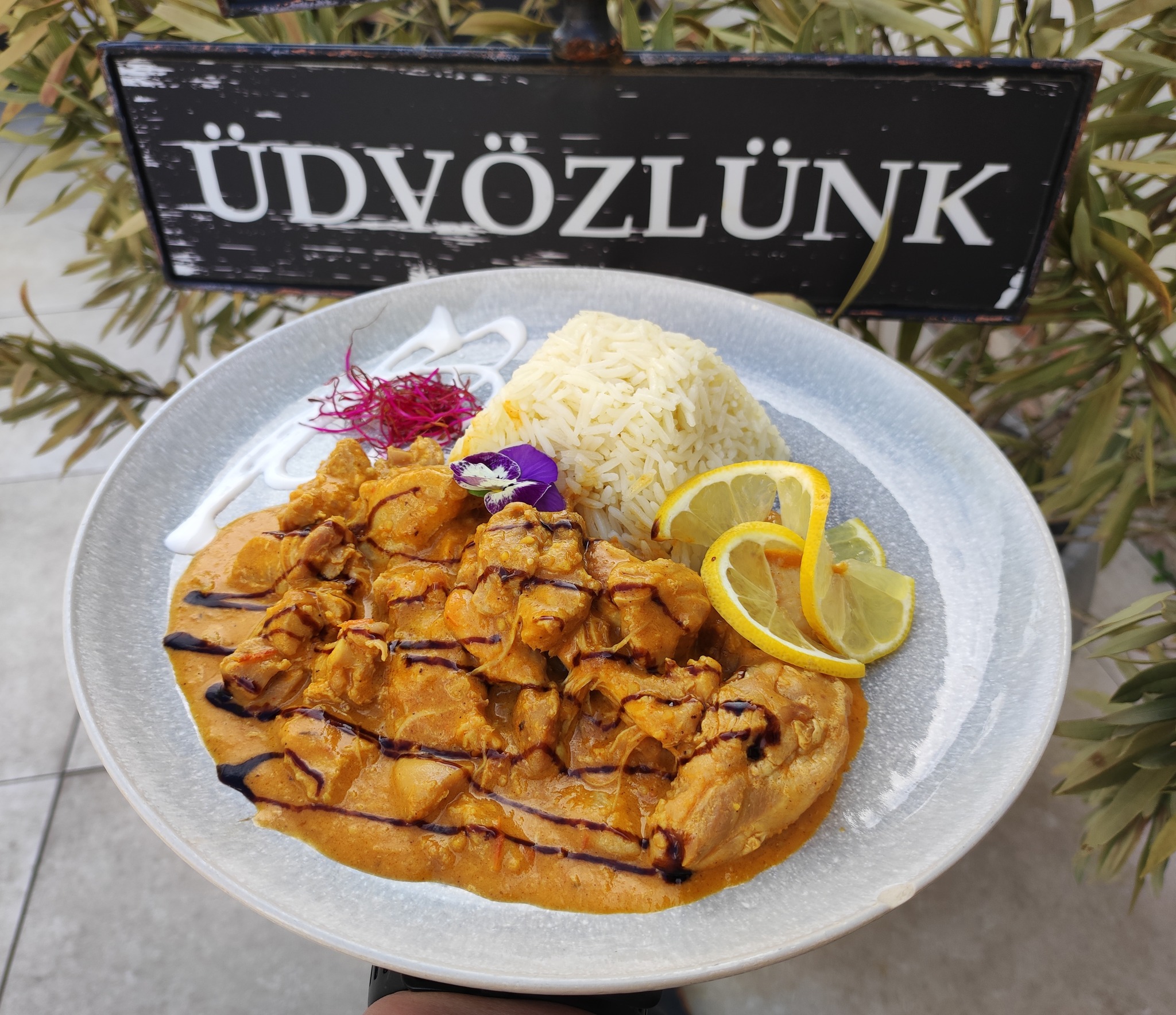 Krumplis csirke basmati rizzsel